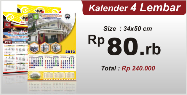 JASA DESAIN KALENDER 2013 DESAIN DAN PERCETAKAN DI MEDAN  