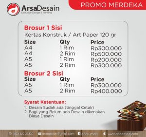 Promo Merdeka DESAIN DAN PERCETAKAN DI MEDAN  